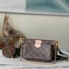 LV Multi Pochette Accessoires Monogram Canvas Khaki for Women M44813 PA LV Multi Pochette Accessoires Monogram Canvas Khaki for Women M44813 PA