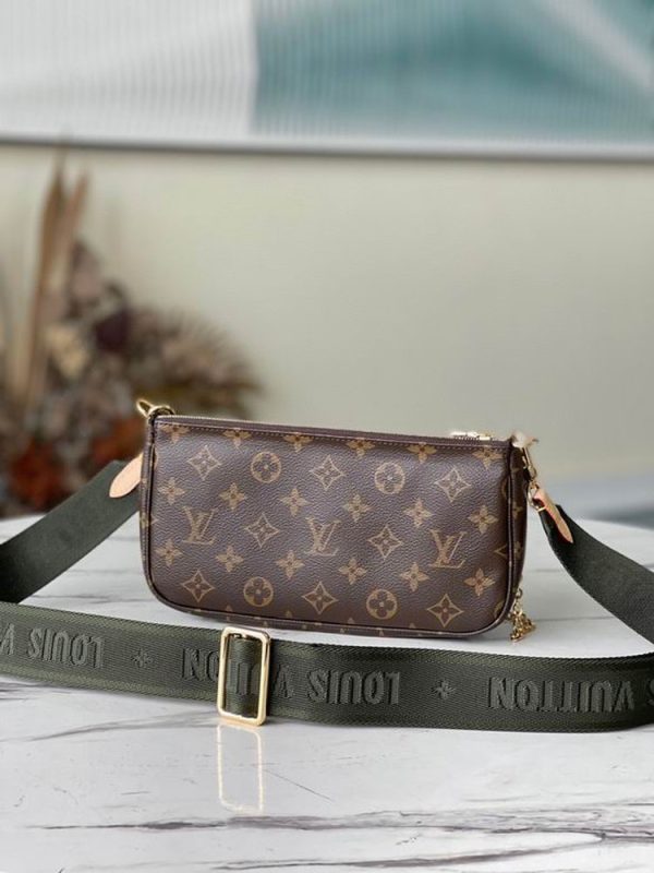 LV Multi Pochette Accessoires Monogram Canvas Khaki for Women M44813 PA LV Multi Pochette Accessoires Monogram Canvas Khaki for Women M44813 PA