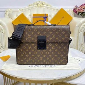 LV S-Lock Briefcase in Monogram Canvas for Men