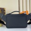 LV S Lock Sling Bag Black For Men M58487 PA