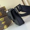 LV S Lock Sling Bag Black For Men M58487 PA