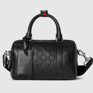 GG Emblem Small Duffle Bag 855789 GG Emblem Small Duffle Bag 855789