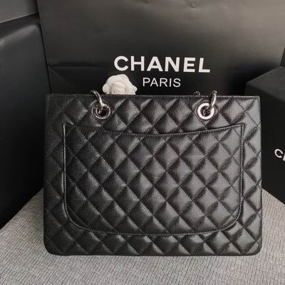 CN Classic Tote Bag Silver Hardware Black For Women CN Classic Tote Bag Silver Hardware Black For Women