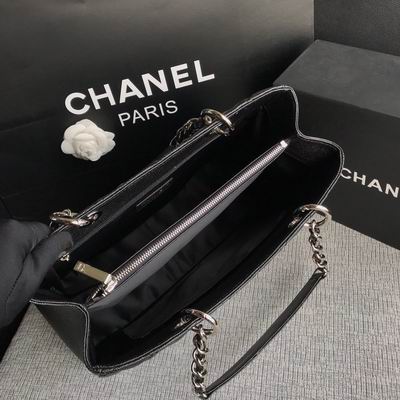 CN Classic Tote Bag Silver Hardware Black For Women CN Classic Tote Bag Silver Hardware Black For Women