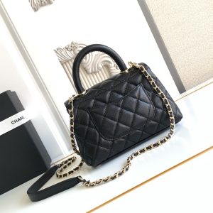 CN Classic Mini Flap Coco bag Top Handle Black For Women 3 a11bfaaf