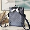 LV Christopher MM Backpack Grey For Men PA