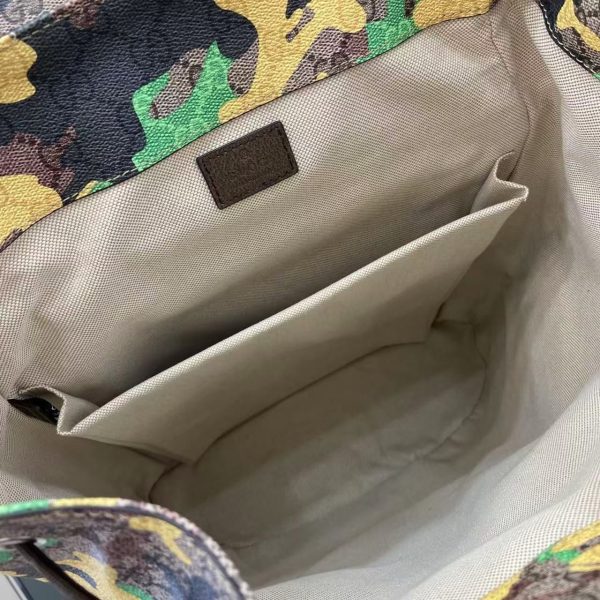 GG Canvas Large Camouflage Backpack 839110 QA