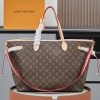 LV Neverfull GM Tote Bag Monogram Canvas Rose Ballerine Pink For Women PA
