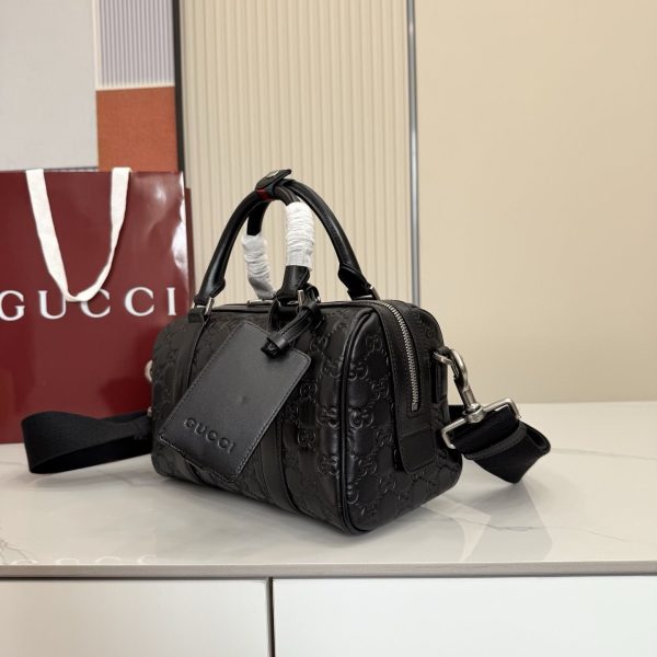 GG Emblem Small Duffle Bag 855789 QA GG Emblem Small Duffle Bag 855789 QA