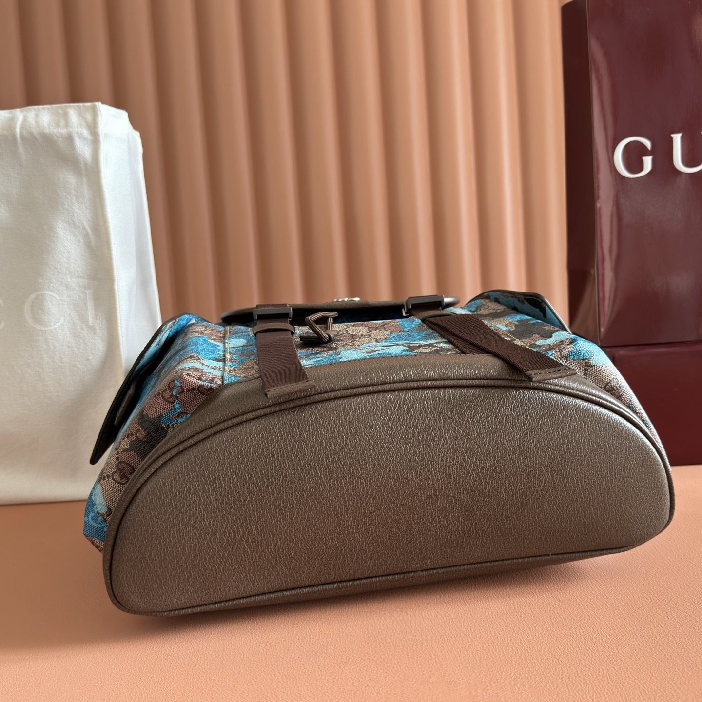 GG Canvas Large Camouflage Backpack 839110 GG Canvas Large Camouflage Backpack 839110