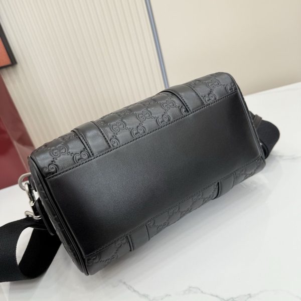 GG Emblem Small Duffle Bag 855789 QA GG Emblem Small Duffle Bag 855789 QA