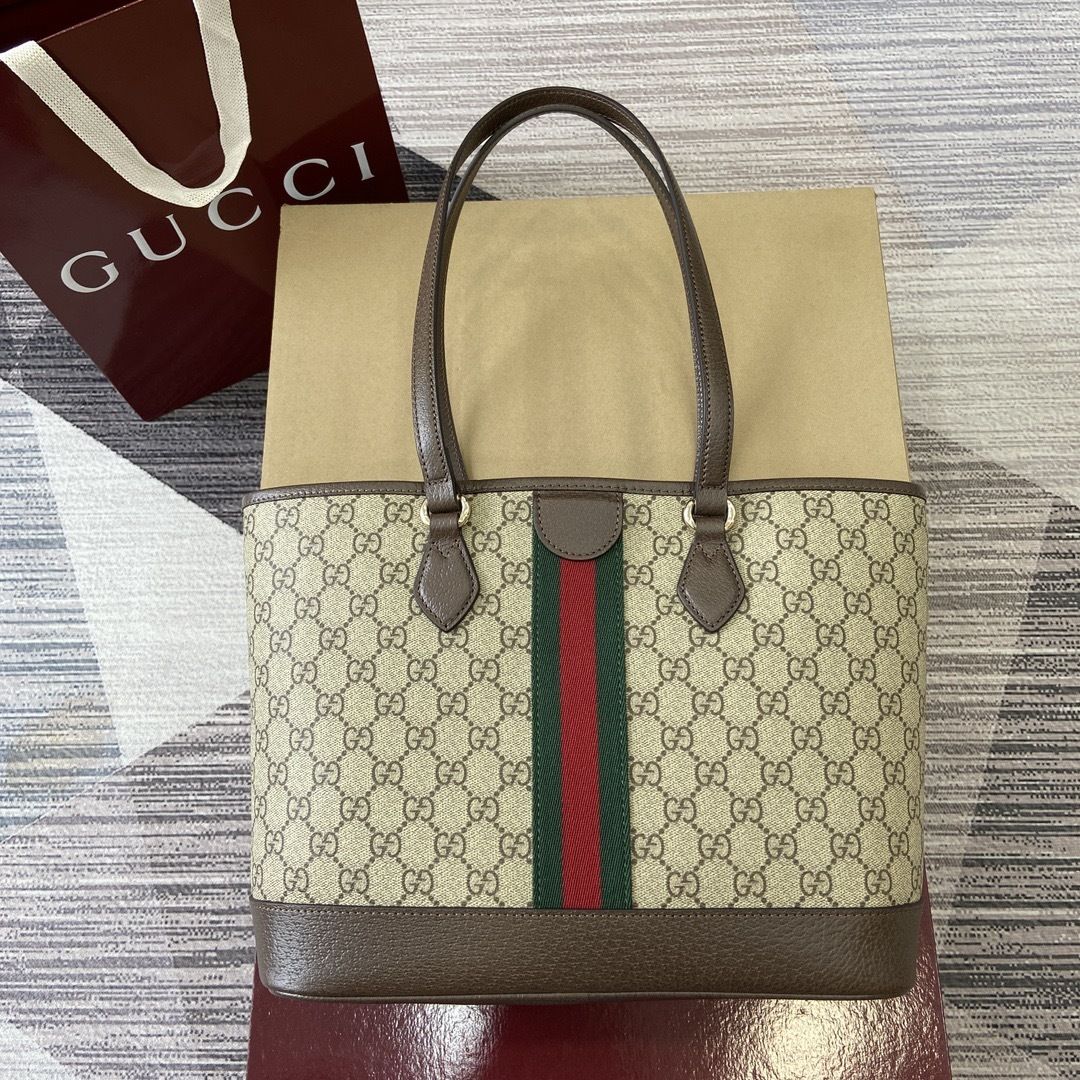 GG Ophidia Medium Canvas Tote Bag 836849 GG Ophidia Medium Canvas Tote Bag 836849