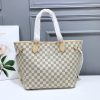 LV Neverfull MM Tote Bag Damier Azur Canvas Rose Ballerine Pink For Women N41605 PA