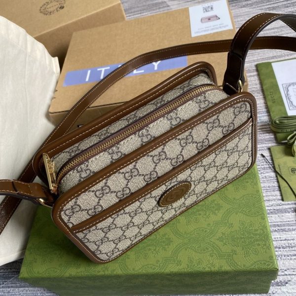 GG Supreme Interlocking Mini Bag 658572 QA