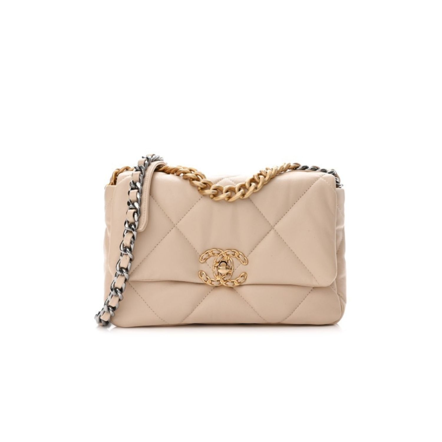 CN 19 Flap Bag Beige For Women