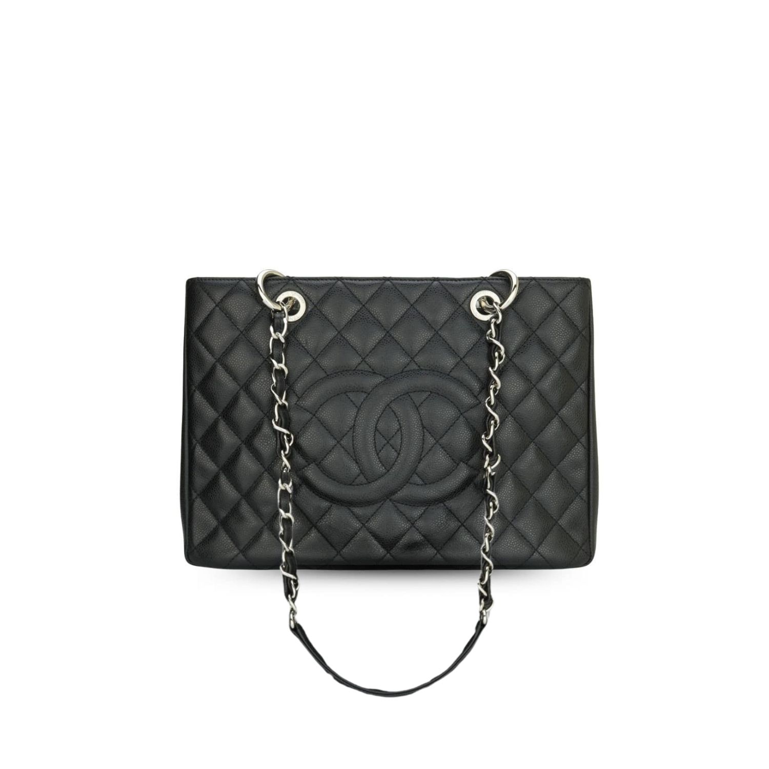 CN Classic Tote Bag Silver Hardware Black For Women