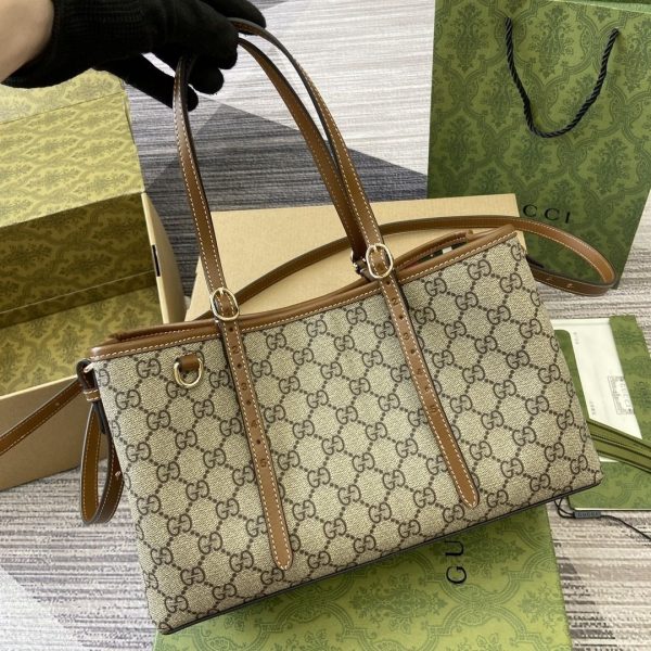 GG Emblem Medium Tote Bag 815214 QA
