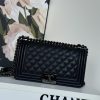 CN Boy Handbag Silver Hardware Black For Women A67086 QA