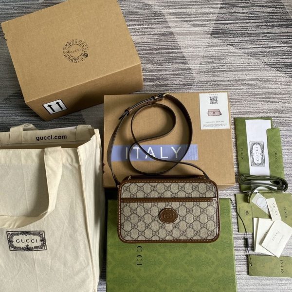 GG Supreme Interlocking Mini Bag 658572 QA