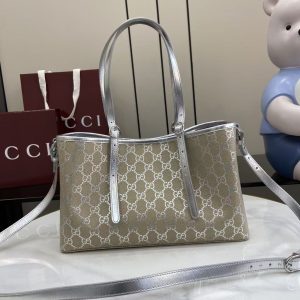 GG Emblem Medium Tote Bag 815214-2 7 eb43f594