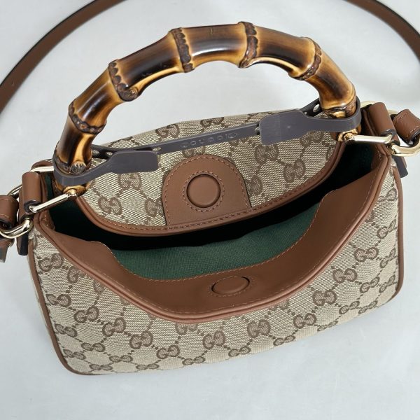 GG Diana Canvas Small Tote Bag 799865 QA