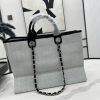 CN Deauville Tote 38cm White Gray For Women A66941 QA