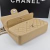 CN Classic Handbag Silver Hardware Beige For Women A01112 QA