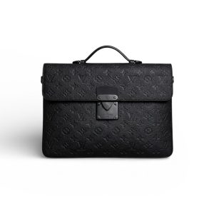 LV S-Lock Briefcase Taurillon Monogram Black For Men M20835 LV S-Lock Briefcase Taurillon Monogram Black For Men M20835