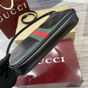 New Collection Fashion GG Lunetta Small Black Crossbody Bag KK04350