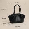Leather Shoulder Tote Bag – Everyday Work Handbag B005