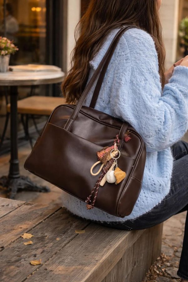 Minimalist Leather Tote Bag – Everyday Shoulder Purse – Trendy Handbag B006 Minimalist Leather Tote Bag – Everyday Shoulder Purse – Trendy Handbag B006