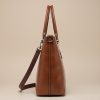 Women’s Vintage Style Leather Work Tote – Large Capacity Shoulder Crossbody Bag B009 Women’s Vintage Style Leather Work Tote – Large Capacity Shoulder Crossbody Bag B009