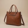 Women’s Vintage Style Leather Work Tote – Large Capacity Shoulder Crossbody Bag B009 Women’s Vintage Style Leather Work Tote – Large Capacity Shoulder Crossbody Bag B009