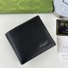 GG Black Leather Bi-Fold Wallet 365464 QA