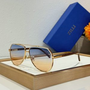 Zilli Luxury Metal Aviator Sunglasses 605160000-1
