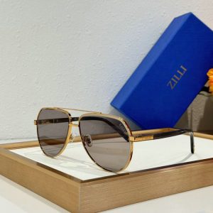 Zilli Luxury Metal Aviator Sunglasses 605160000 4 e8c5ef9e result
