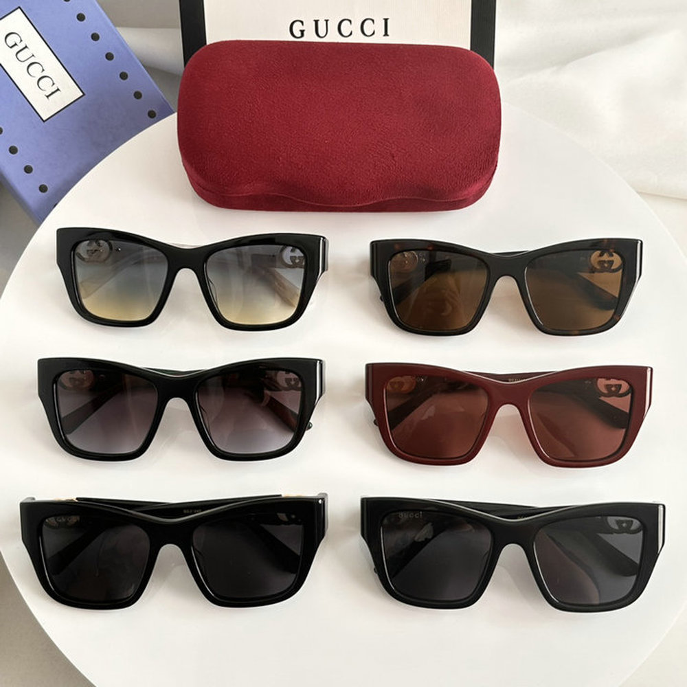 GG Interlocking G Square Cat-Eye Sunglasses 604010000