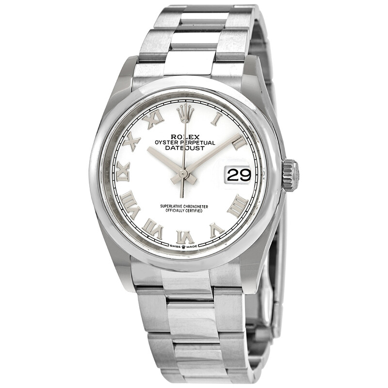 Rolex Datejust 36 Automatic White Dial Oyster Watch Rolex Datejust 36 Automatic White Dial Oyster Watch