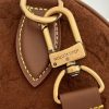 LV Speedy Bandoulière 30 Brown Monogram Suede Bag