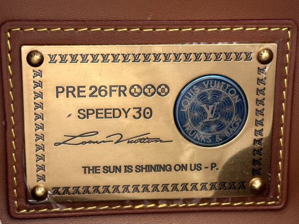 LV Speedy Bandoulière 30 Brown Monogram Suede Bag