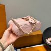 LV Vanity Chain Pouch Monogram Empreinte Pink Bag BC