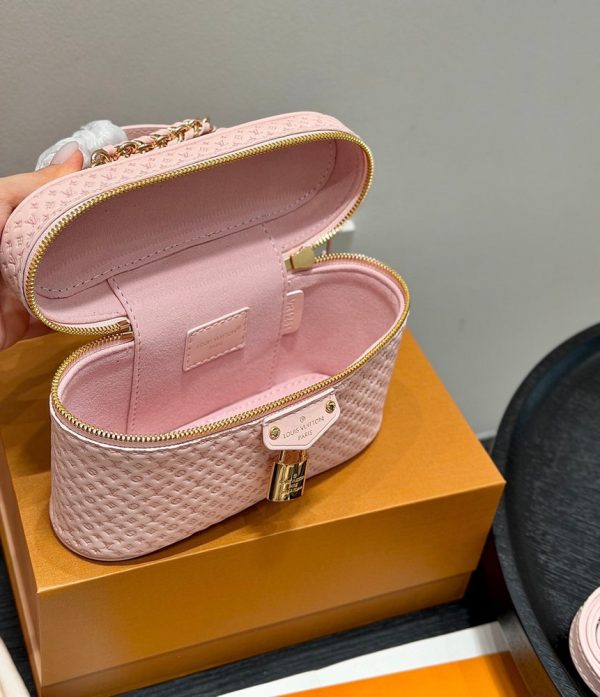 LV Vanity Chain Pouch Monogram Empreinte Pink Bag BC