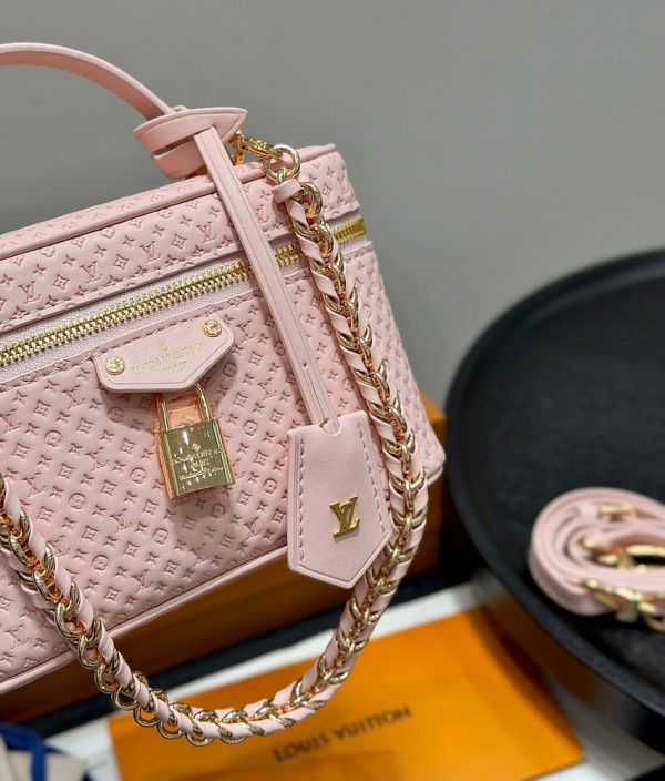 LV Vanity Chain Pouch Monogram Empreinte Pink Bag BC