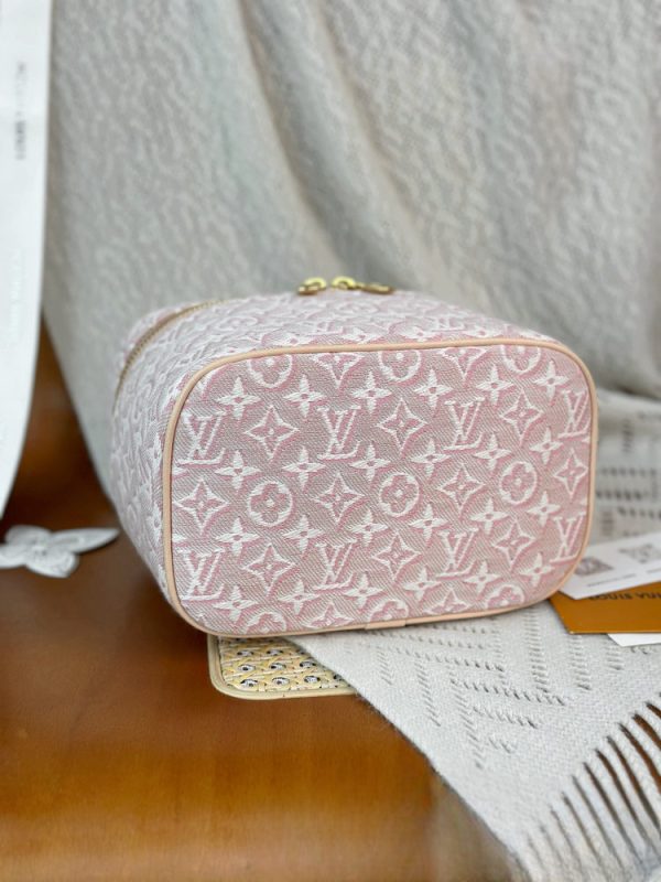 LV Nice Mini Monogram Emblème Pink Vanity Bag BC