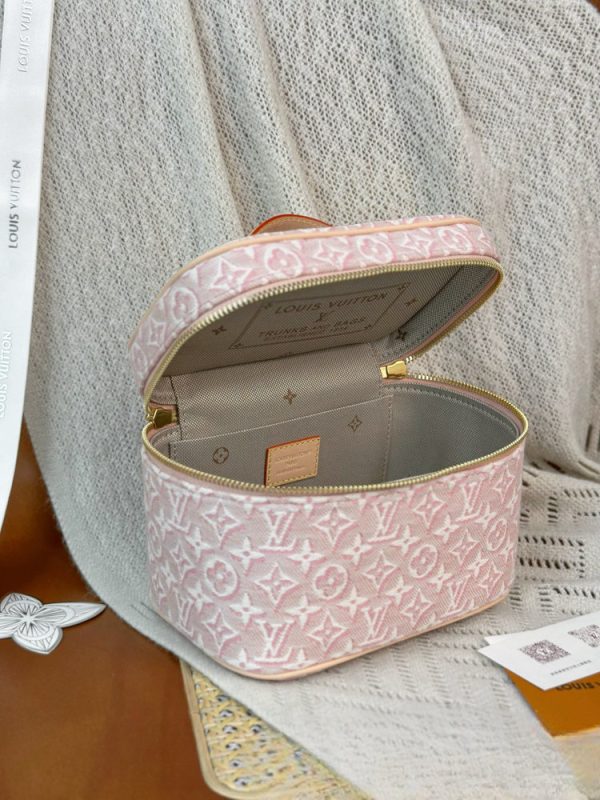 LV Nice Mini Monogram Emblème Pink Vanity Bag BC