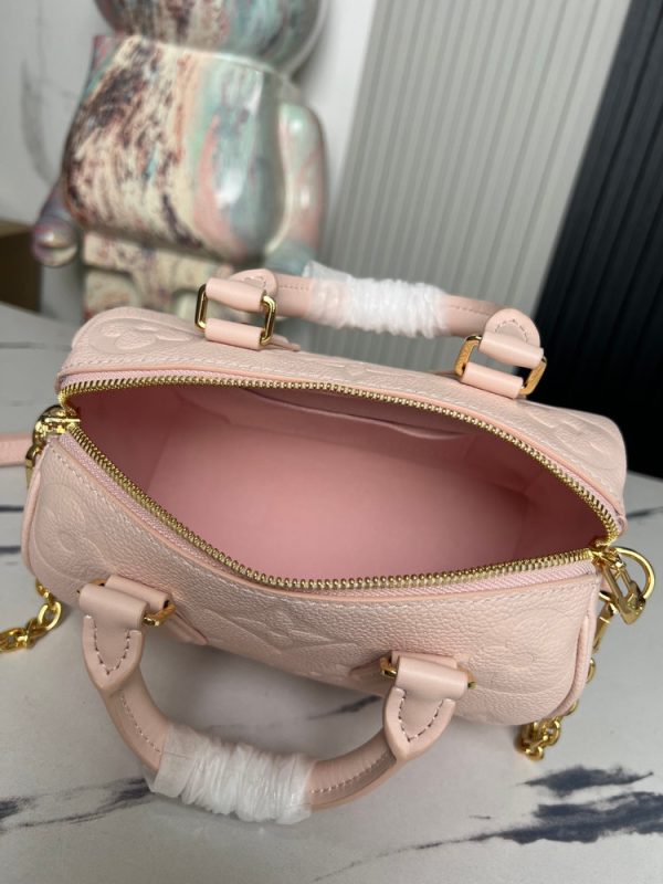 LV Speedy Bandoulière 20 Monogram Empreinte Pink Bag BC