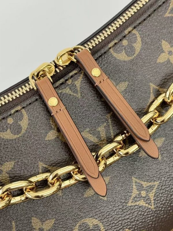 LV Loop Hobo Monogram Reverse Canvas Bag