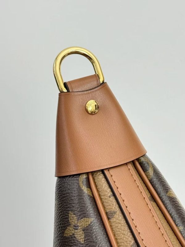LV Loop Hobo Monogram Reverse Canvas Bag