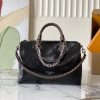 LV Speedy Soft 30 Black Leather Bag