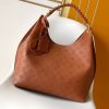 LV Carmel Mahina Leather Hobo Bag